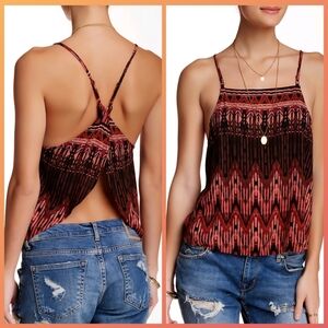 FREE PEOPLE Intimately Sundazed Camisole Top in Tobacco - XS Open Back